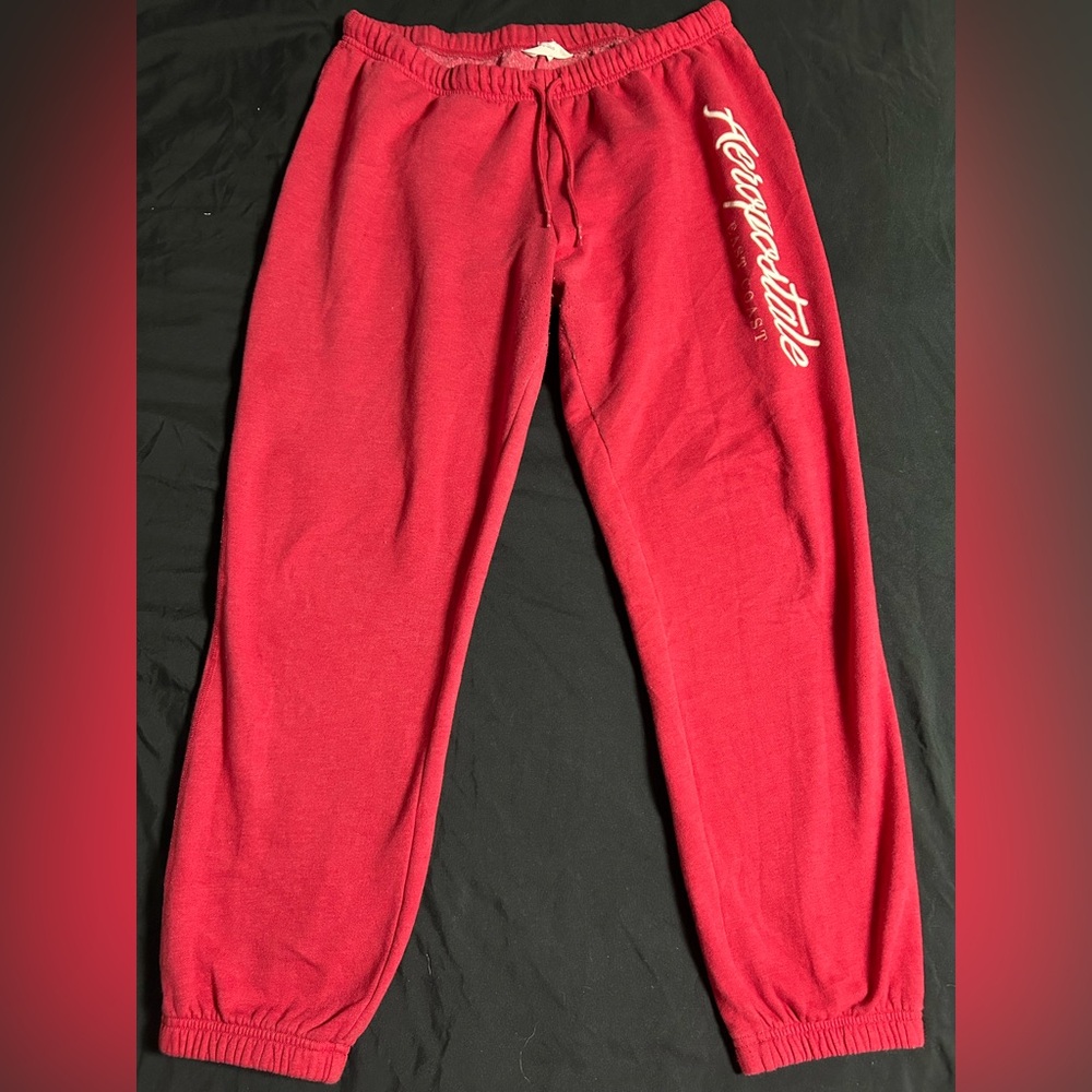 Aeropostale Vibrant Red Joggers
